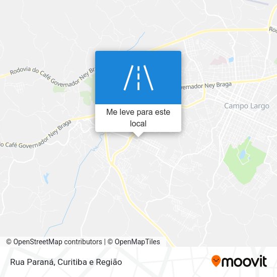 Rua Paraná mapa