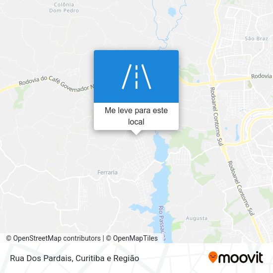 Rua Dos Pardais mapa