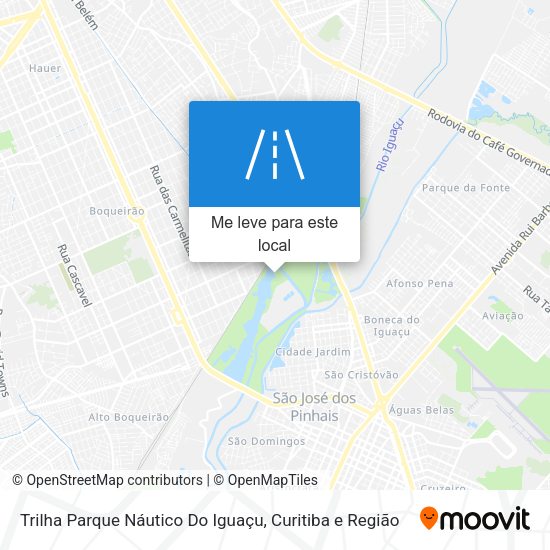 Trilha Parque Náutico Do Iguaçu mapa