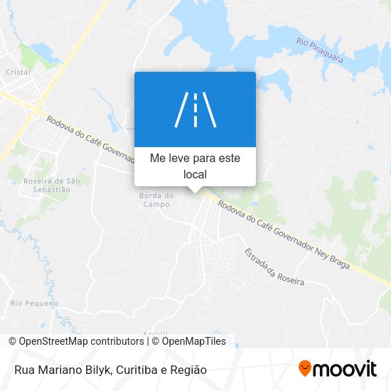 Rua Mariano Bilyk mapa