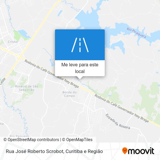 Rua José Roberto Scrobot mapa