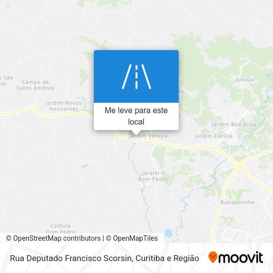 Rua Deputado Francisco Scorsin mapa
