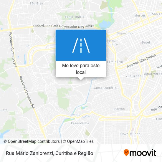 Rua Mário Zanlorenzi mapa