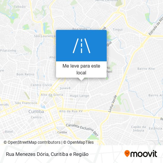 Rua Menezes Dória mapa