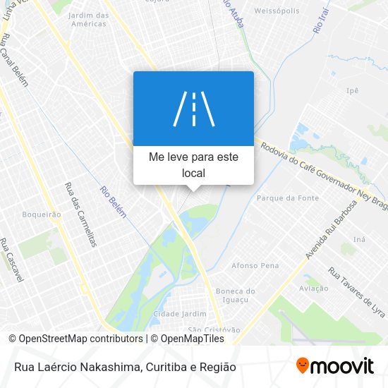 Rua Laércio Nakashima mapa