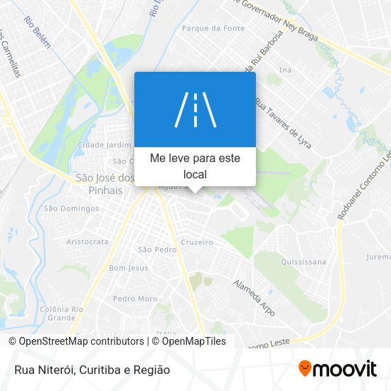 Rua Niterói mapa