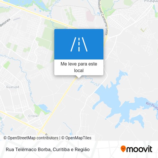 Rua Telêmaco Borba mapa