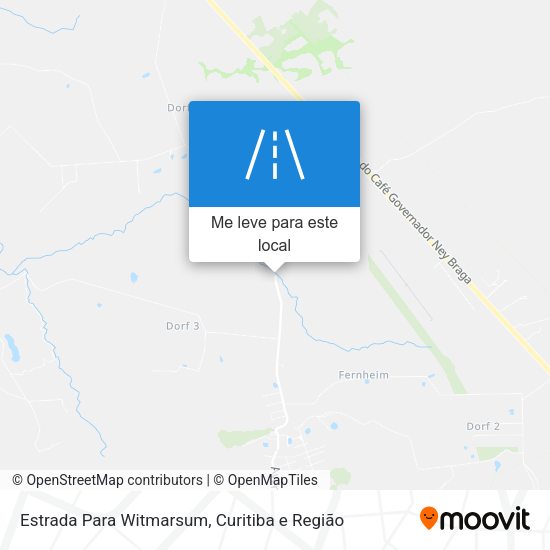 Estrada Para Witmarsum mapa