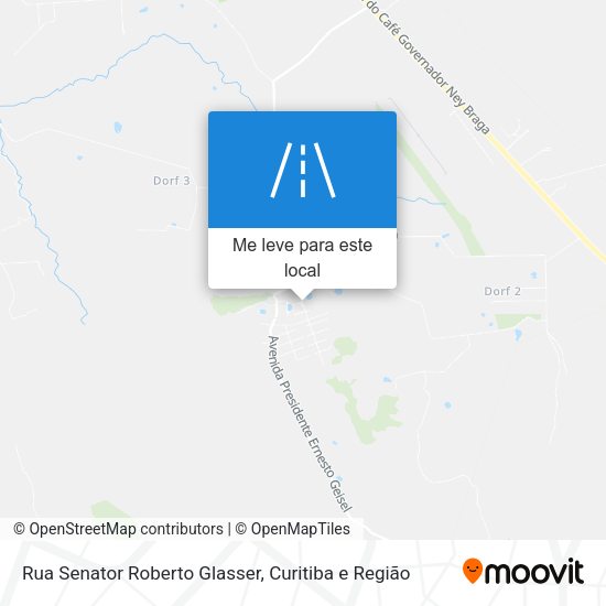 Rua Senator Roberto Glasser mapa