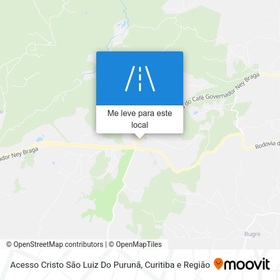 Acesso Cristo São Luiz Do Purunã mapa