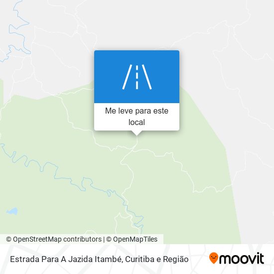 Estrada Para A Jazida Itambé mapa