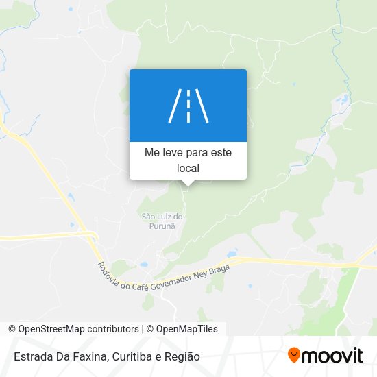 Estrada Da Faxina mapa