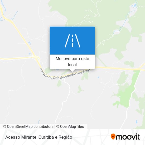 Acesso Mirante mapa