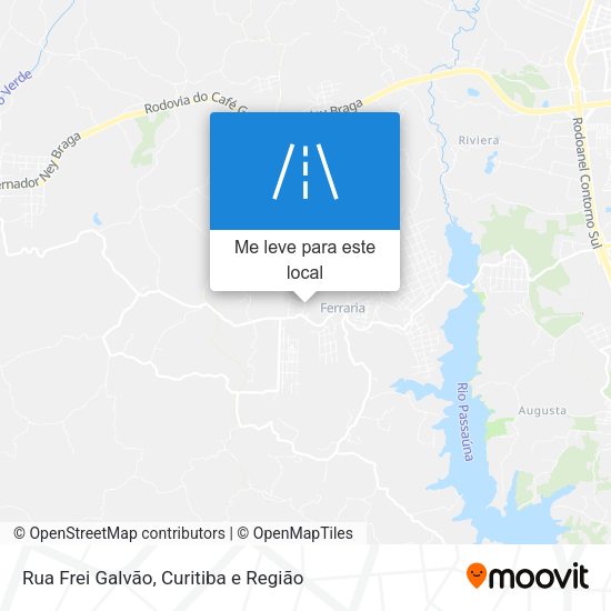 Rua Frei Galvão mapa