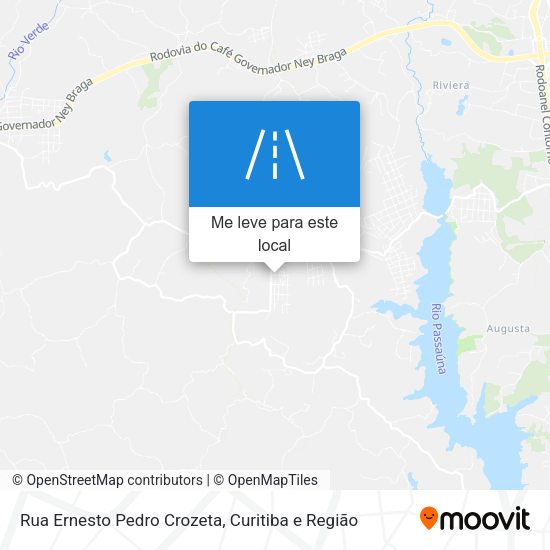 Rua Ernesto Pedro Crozeta mapa