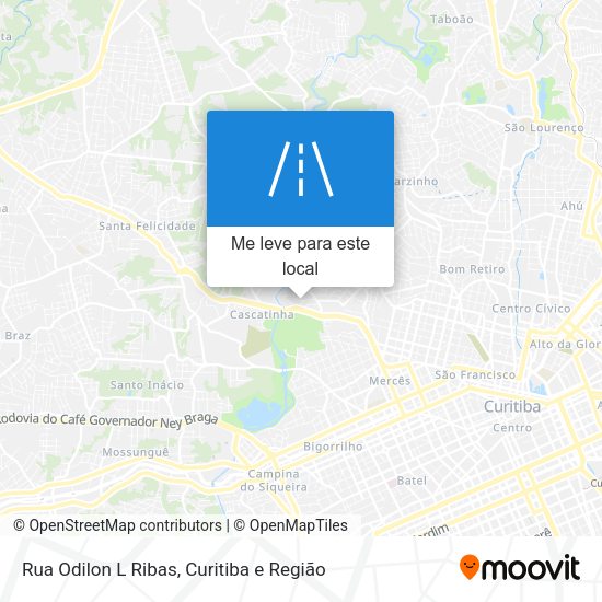 Rua Odilon L Ribas mapa