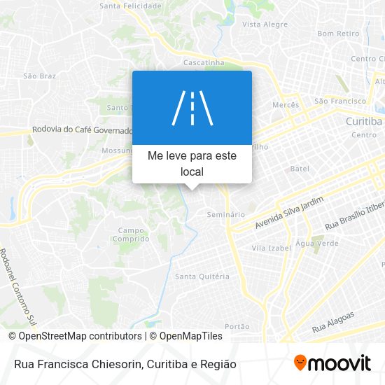 Rua Francisca Chiesorin mapa