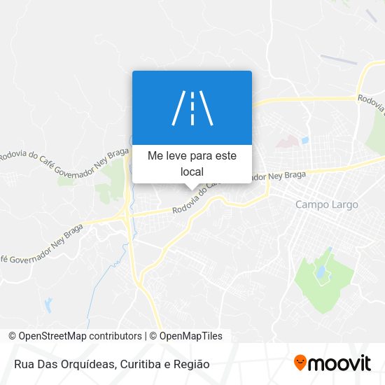 Rua Das Orquídeas mapa