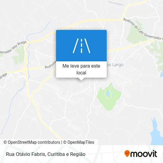 Rua Otávio Fabris mapa
