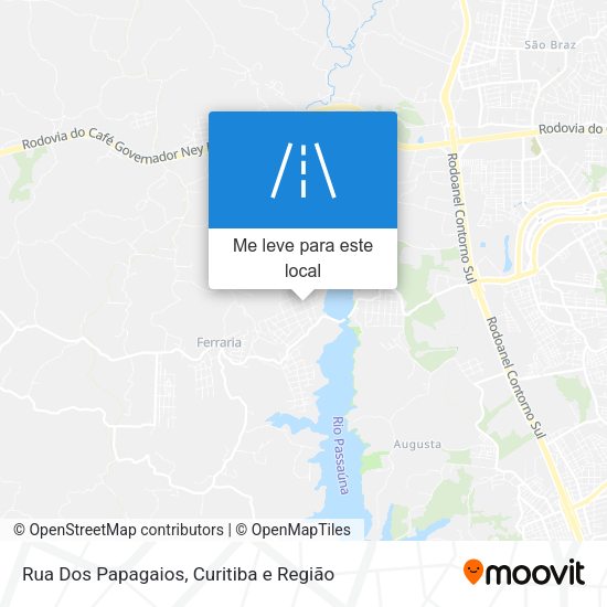 Rua Dos Papagaios mapa