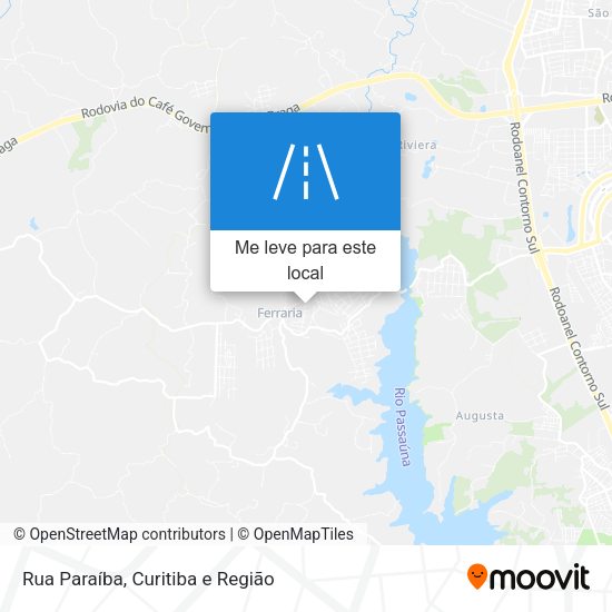 Rua Paraíba mapa