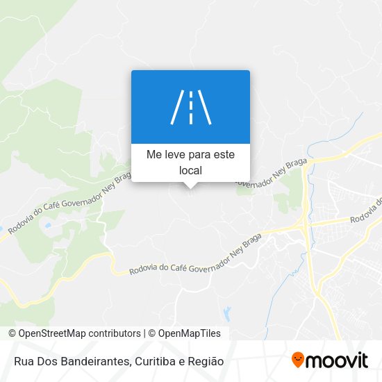 Rua Dos Bandeirantes mapa