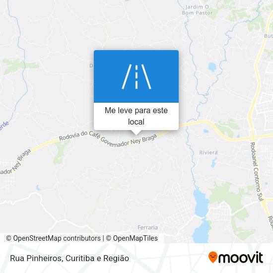 Rua Pinheiros mapa