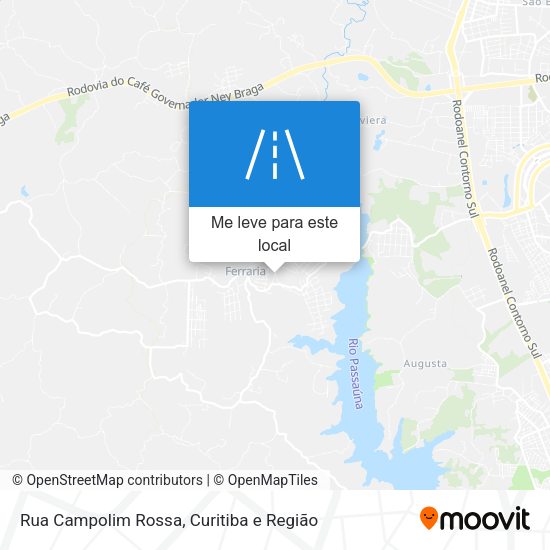 Rua Campolim Rossa mapa