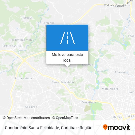 Condomínio Santa Felicidade mapa
