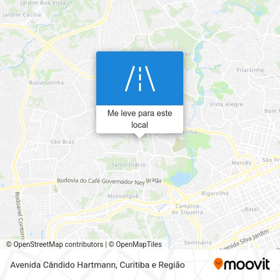 Avenida Cândido Hartmann mapa