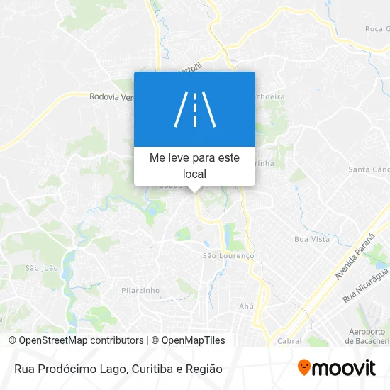 Rua Prodócimo Lago mapa