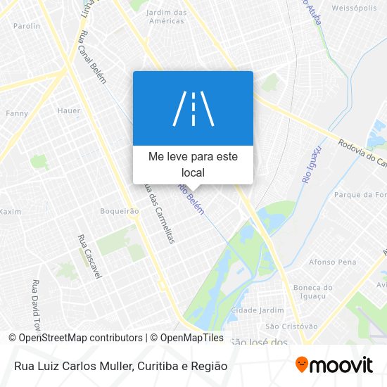 Rua Luiz Carlos Muller mapa