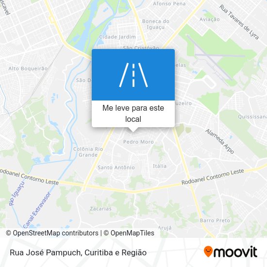 Rua José Pampuch mapa