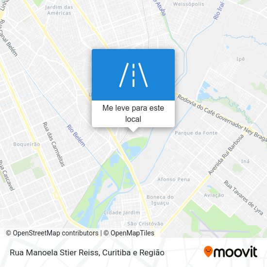 Rua Manoela Stier Reiss mapa