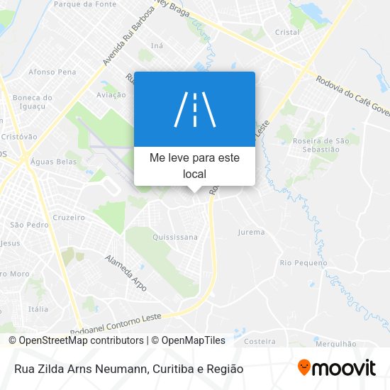 Rua Zilda Arns Neumann mapa