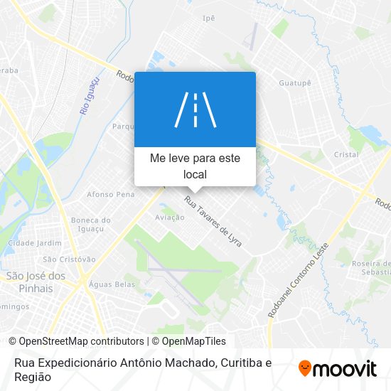 Rua Expedicionário Antônio Machado mapa