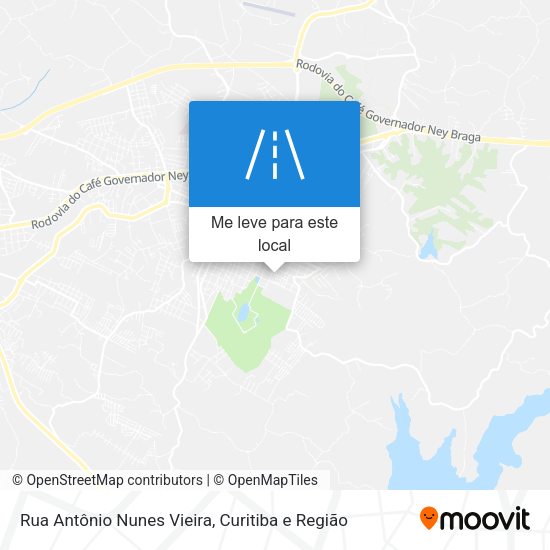 Rua Antônio Nunes Vieira mapa