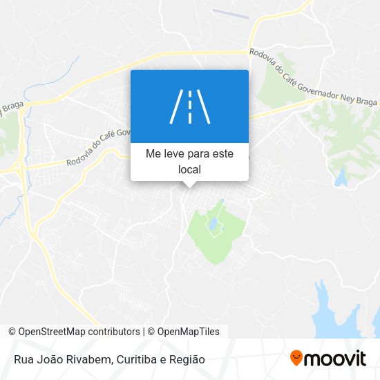 Rua João Rivabem mapa