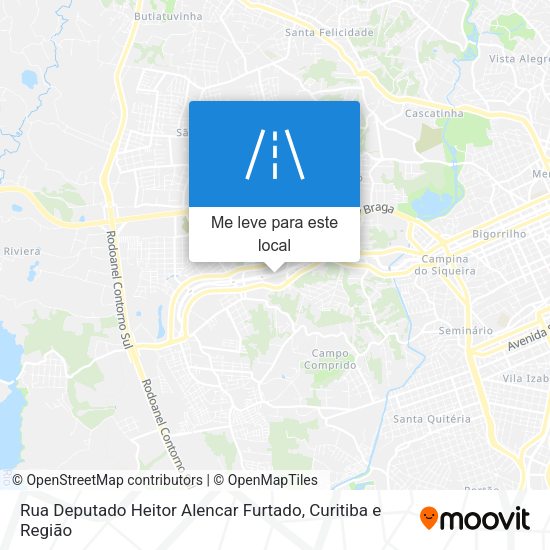 Rua Deputado Heitor Alencar Furtado mapa