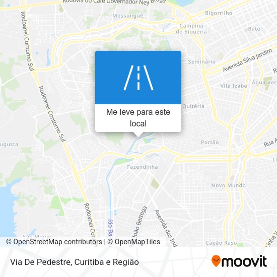 Via De Pedestre mapa