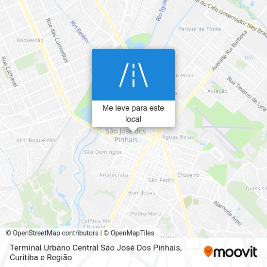 Terminal Urbano Central São José Dos Pinhais mapa