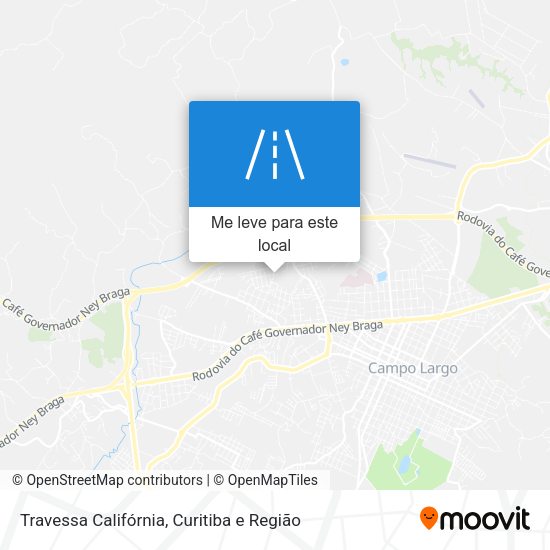Travessa Califórnia mapa