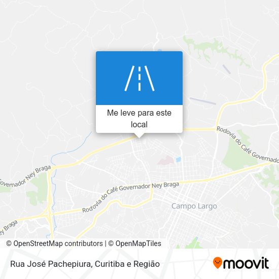Rua José Pachepiura mapa