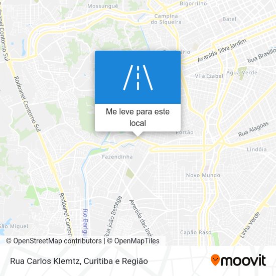 Rua Carlos Klemtz mapa