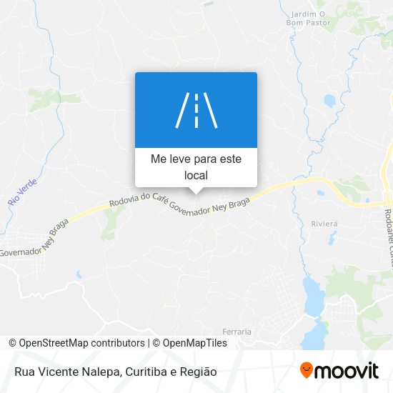 Rua Vicente Nalepa mapa