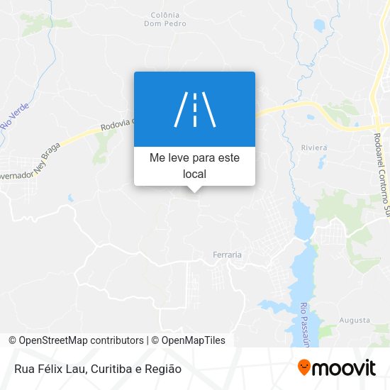 Rua Félix Lau mapa