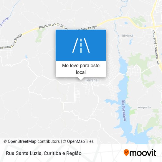 Rua Santa Luzia mapa
