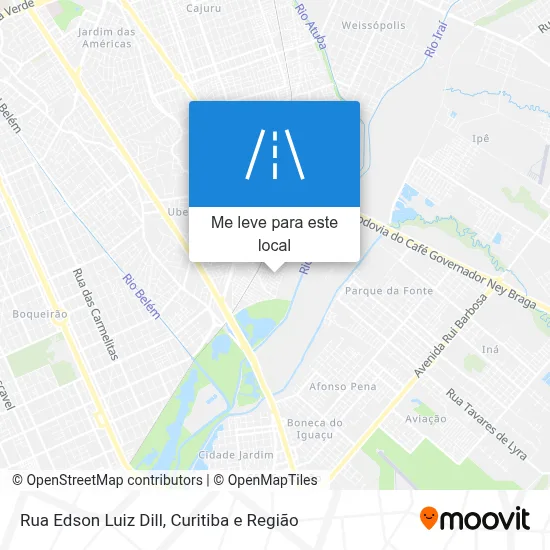 Rua Edson Luiz Dill mapa