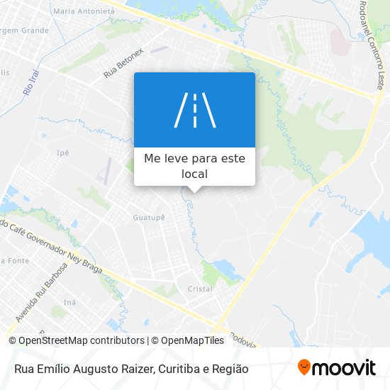 Rua Emílio Augusto Raizer mapa