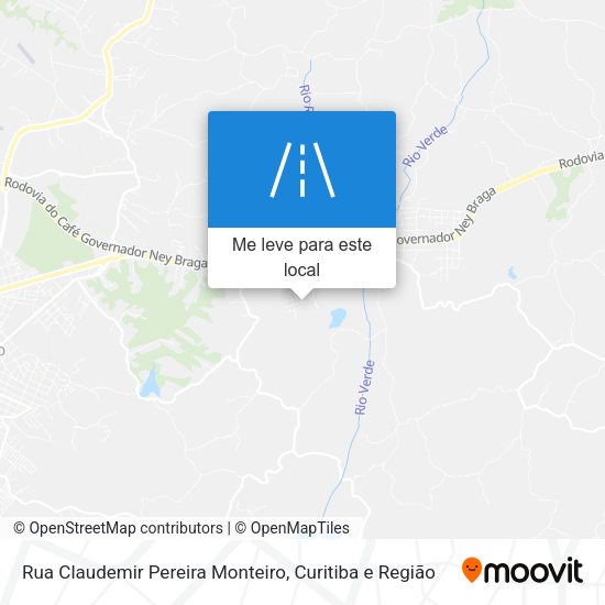 Rua Claudemir Pereira Monteiro mapa